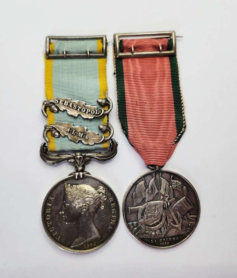 Crimean War Pair to Viscount  Ensign Malcolm Drummond 42nd Foot.
