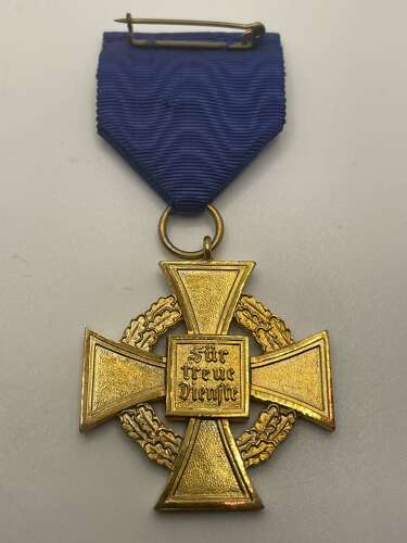 WW2 German 40 Years Faiithful Service Medal & Box