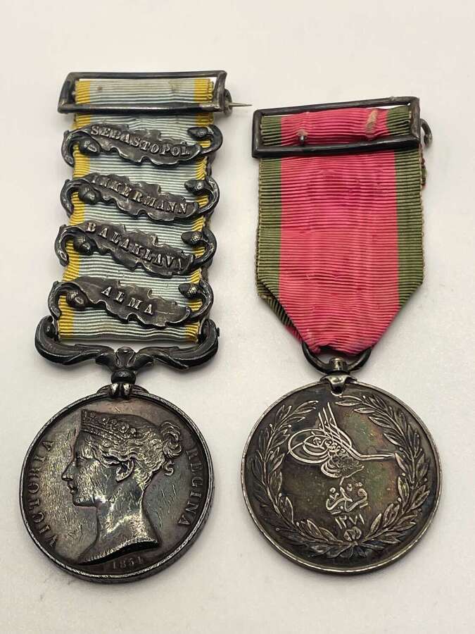 Queen&rsquo;s Crimea Medal & Turkish Crimea GRENADIER GUARDS
