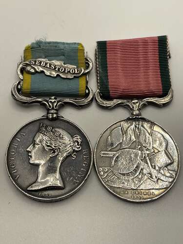 Crimea Medal  1854-56 & Turkish Crimea Medal Pair. DIED COLDSTREAM GUARDS