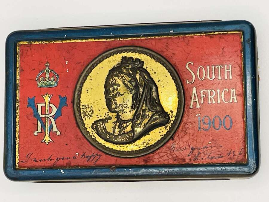 Queen Victoria  1900 South Africa Chocolate Tin With Contents