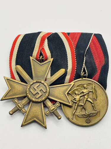 WW2 German War Merit Medal & Czech 1st October 1938 Medal