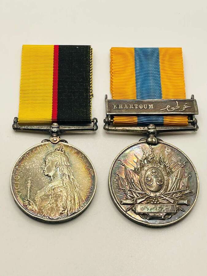 Queen&rsquo;s Sudan  &  Khedive&rsquo;s 1896 - 1897 Medals   GRENADIER GUARDS