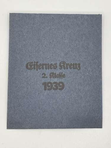 WW2 German Iron Cross 2nd Class Packet Of Issue