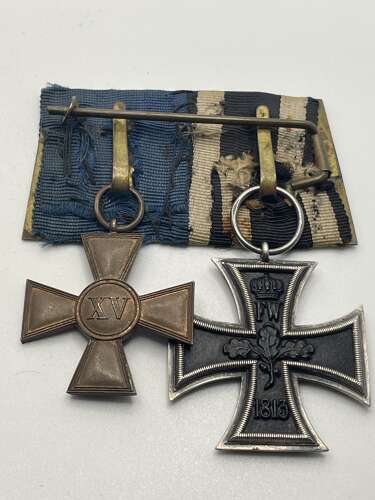 WW1 Imperial Germany Iron Cross Medal Pair